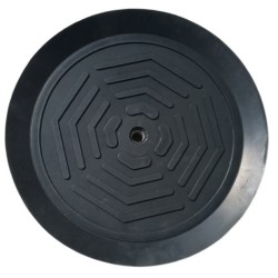 Ventouse à lèvre Ø 250mm en caoutchouc naturel noir. Fixation M16 pour palonnier à ventouse Axitec