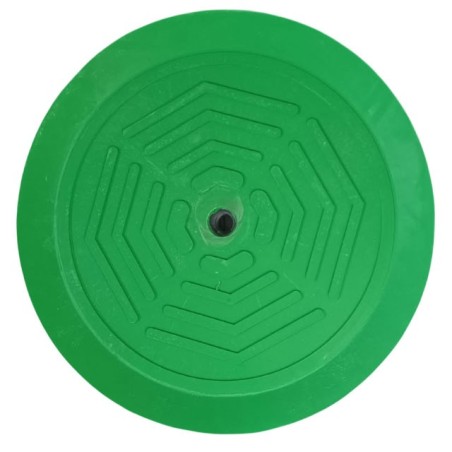 Ventouse à lèvre Ø320mm en caoutchouc naturel vert. Fixation M16. AXITEC